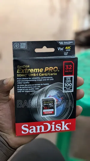 Sandisk Extreme Pro 32gb SDHC Uhs-I Memory Card.