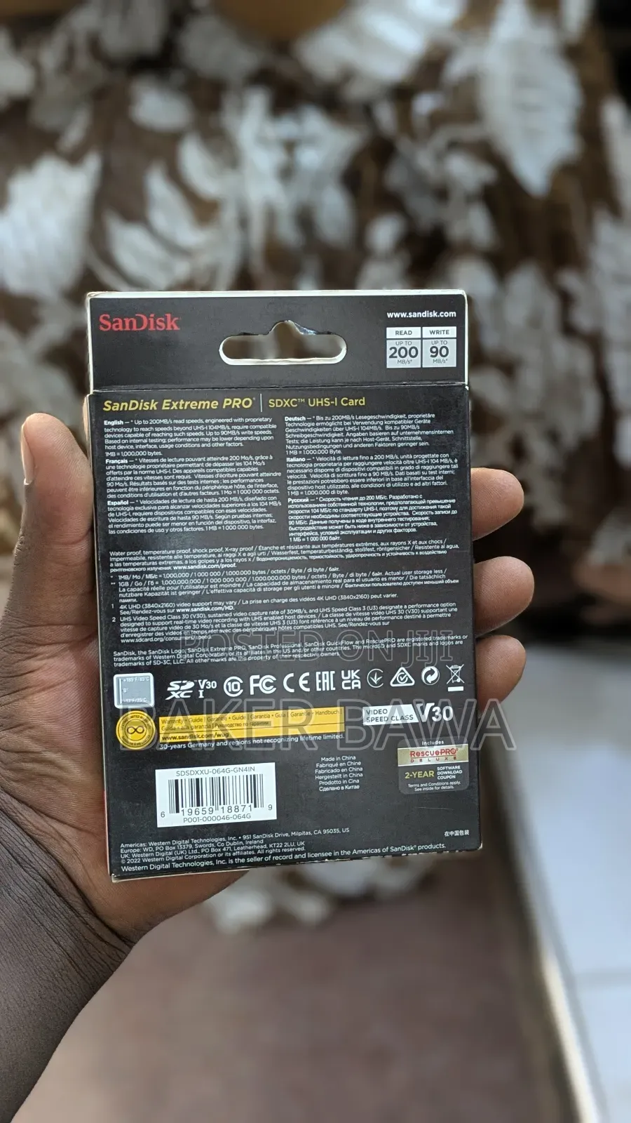 Sandisk Extreme Pro 64gb SDXC Uhs-I Memory Card,