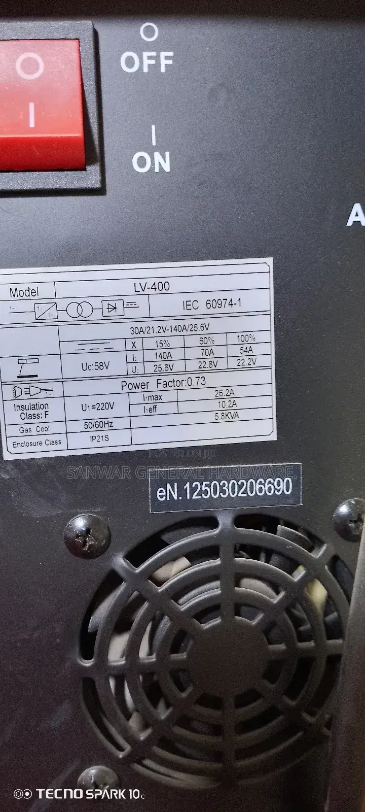 Lv-400amps Welding Machine Edon Brand