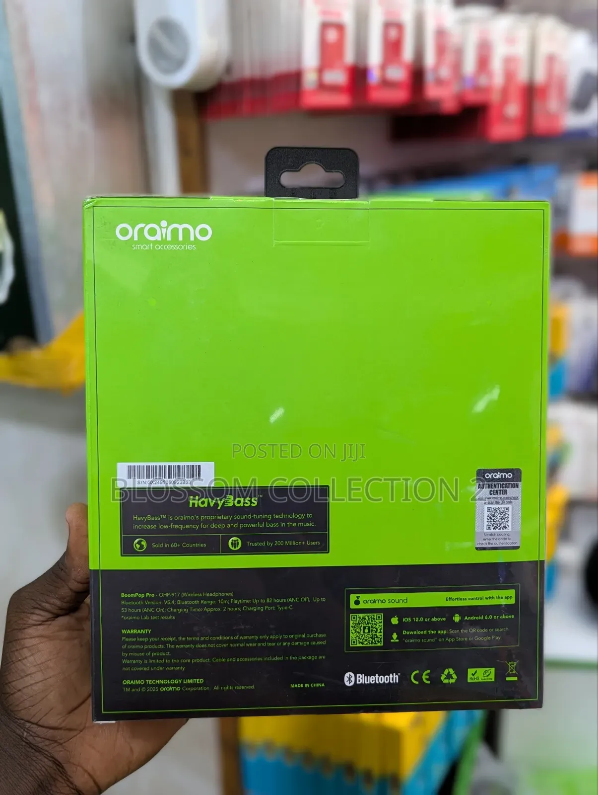 Oraimo Ohp-917 Boompop Pro Wireless Headphones