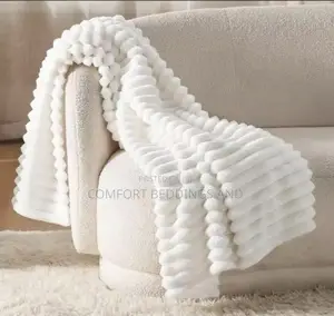 Soft Throw Blanket Off White