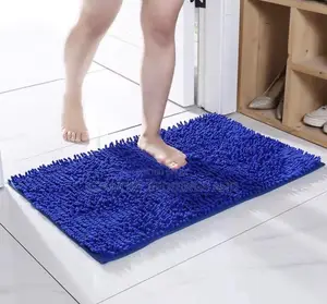 Door Bath Mat Blue