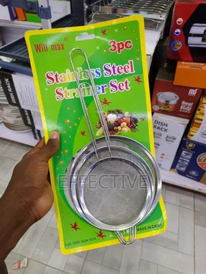 3-piece Stainless Steel Strainer Set.
