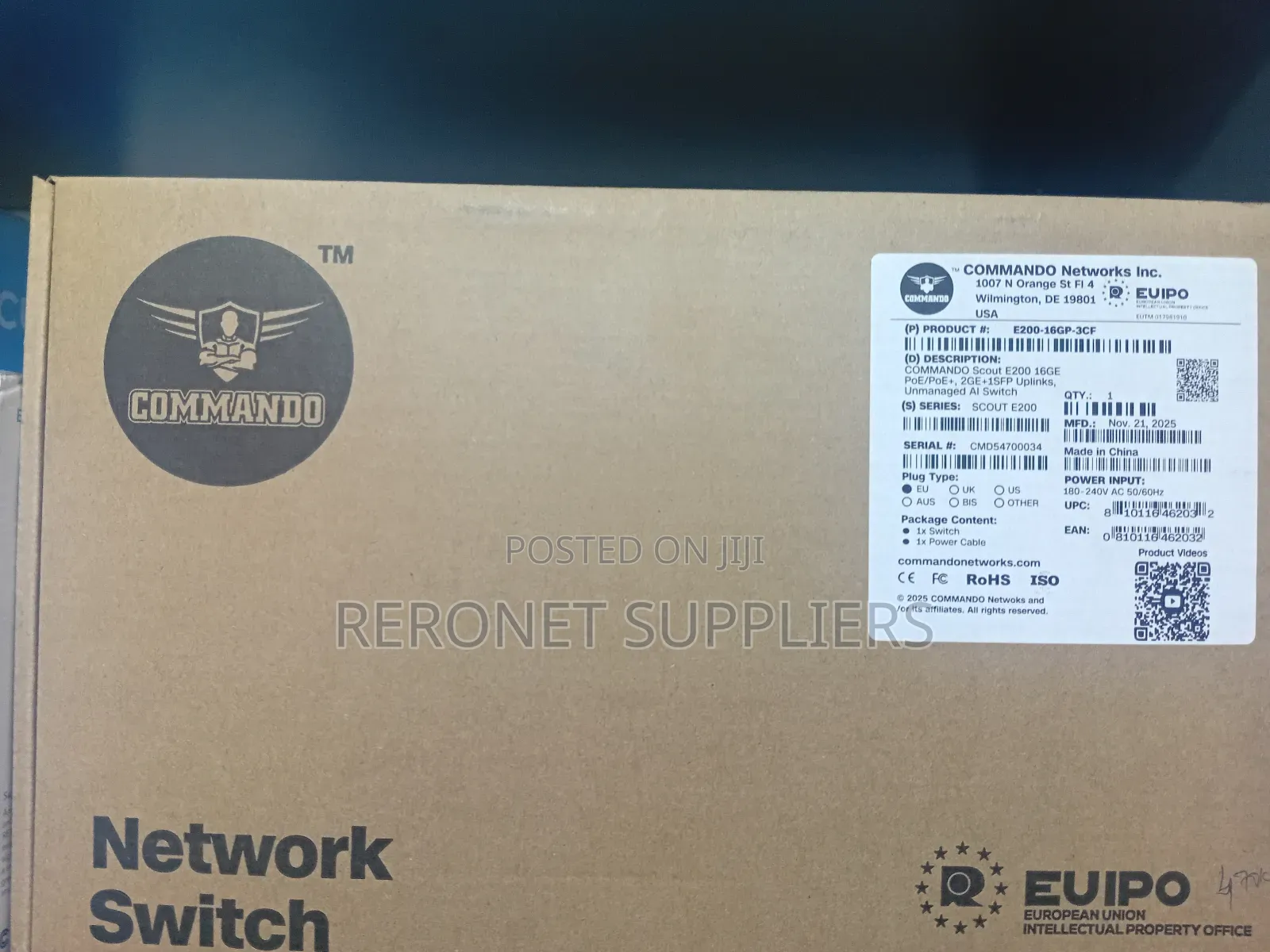 Commando 16port Poe Gigabit Switch +2ge +1sfp