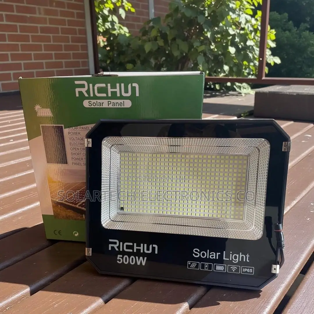 Richur 500w All-Weather Solar Flood Security Light