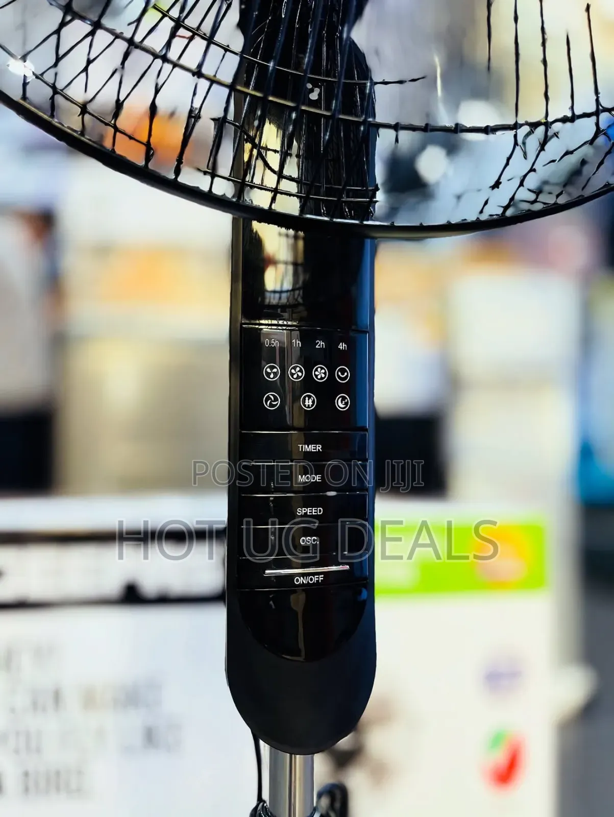 Geepas Stand Fan With Remote Control -black