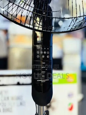 Geepas Stand Fan With Remote Control -black