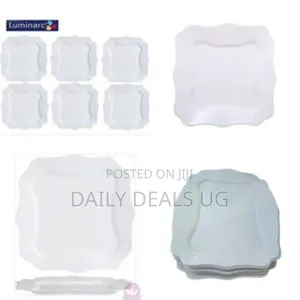 6 Pieces Set of Porcelain Desert Plates