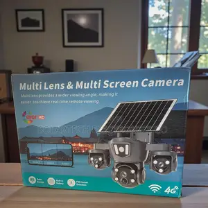 Smart Multi-Screen Solar CCTV Camera for Outdoor Protection