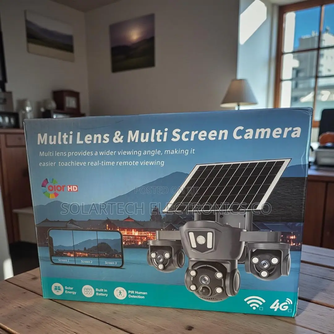 Solar-Powered Multi-Lens Camera With Split Screen Display