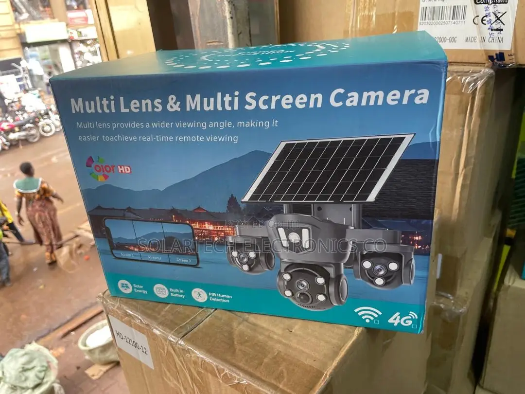 Full-Coverage Solar CCTV Camera With Multi-Screen Mode