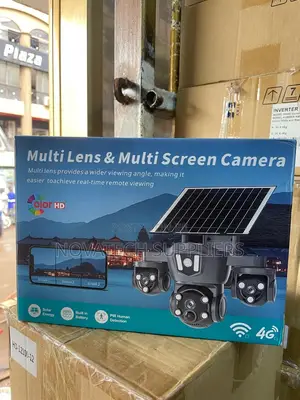 Smart Multi-Screen Solar CCTV Camera for Outdoor Protection
