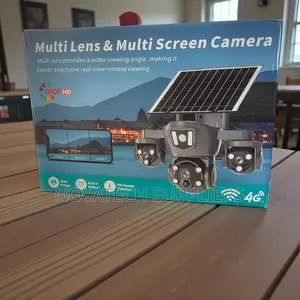 All-in-One Multi-Lens Solar CCTV With Real-Time Screens