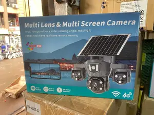 Smart Home Solar Camera With 3-Screen Live Monitoring
