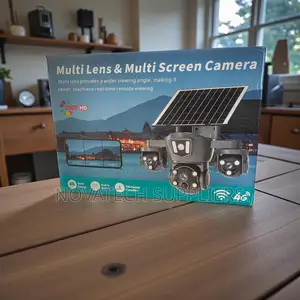 360° Coverage Solar Camera With Triple Lens
