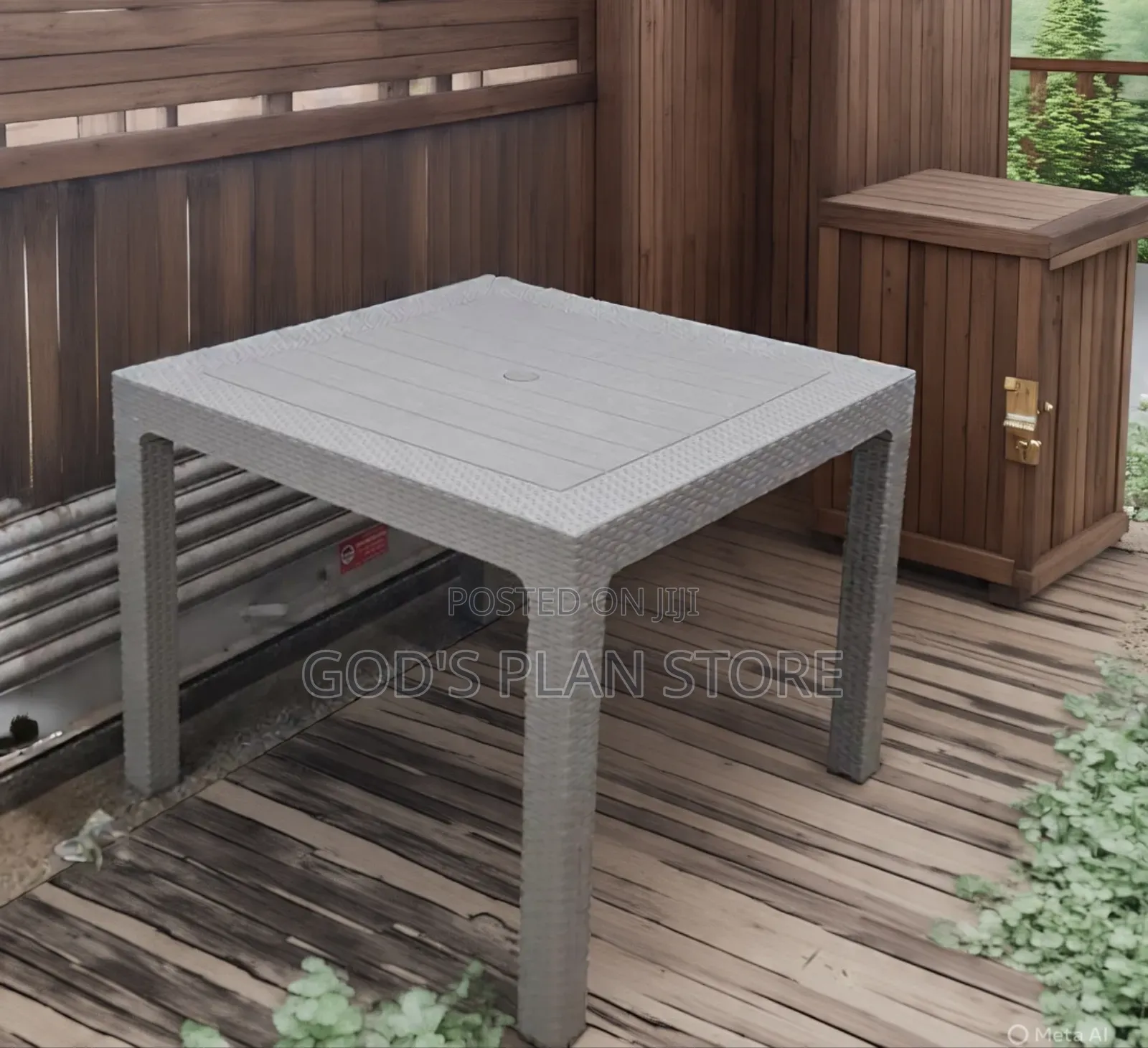 Hardened Plastic Table Plastic Table 4 Seater