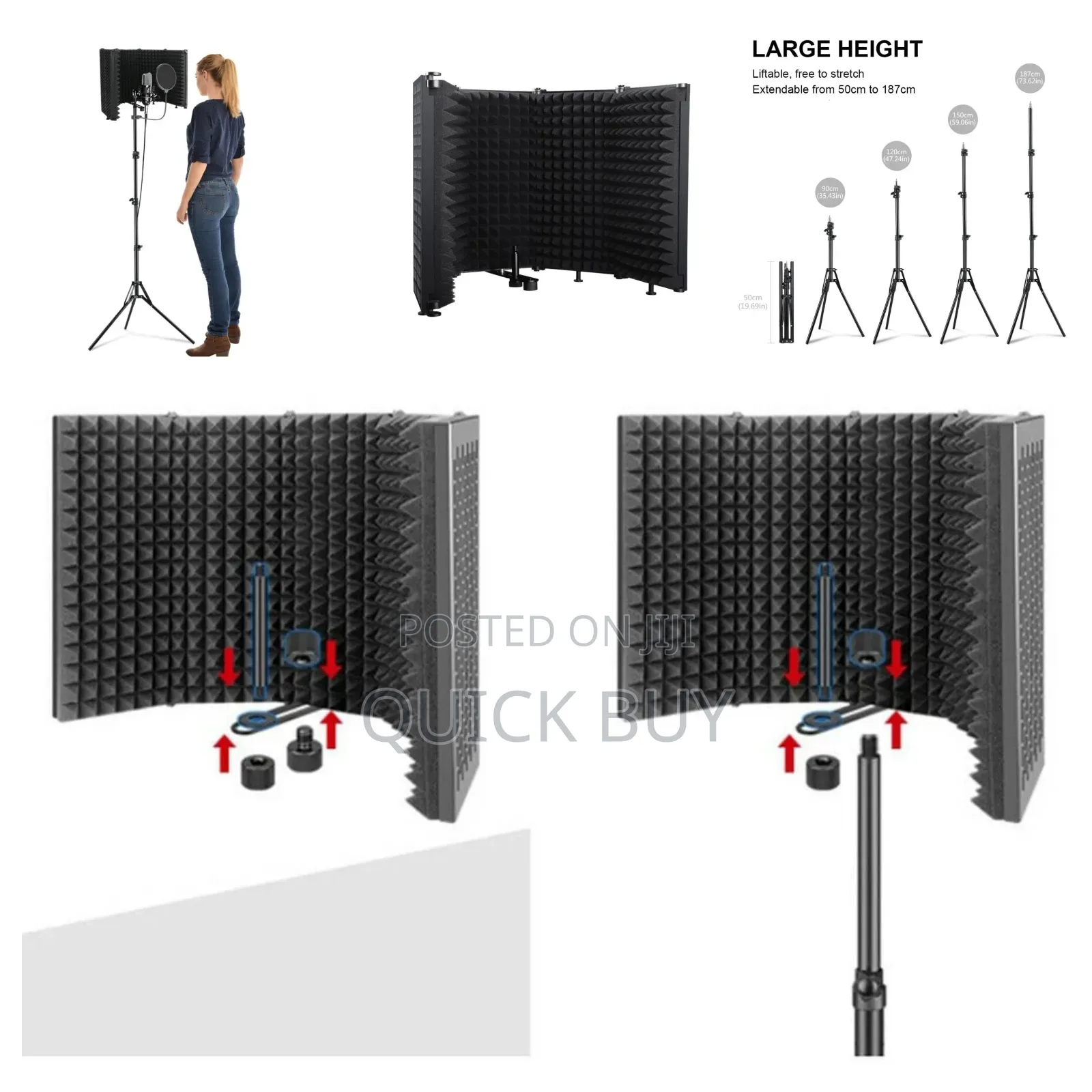 Portable Vocal Booth W/ Ambient Reflection Filter