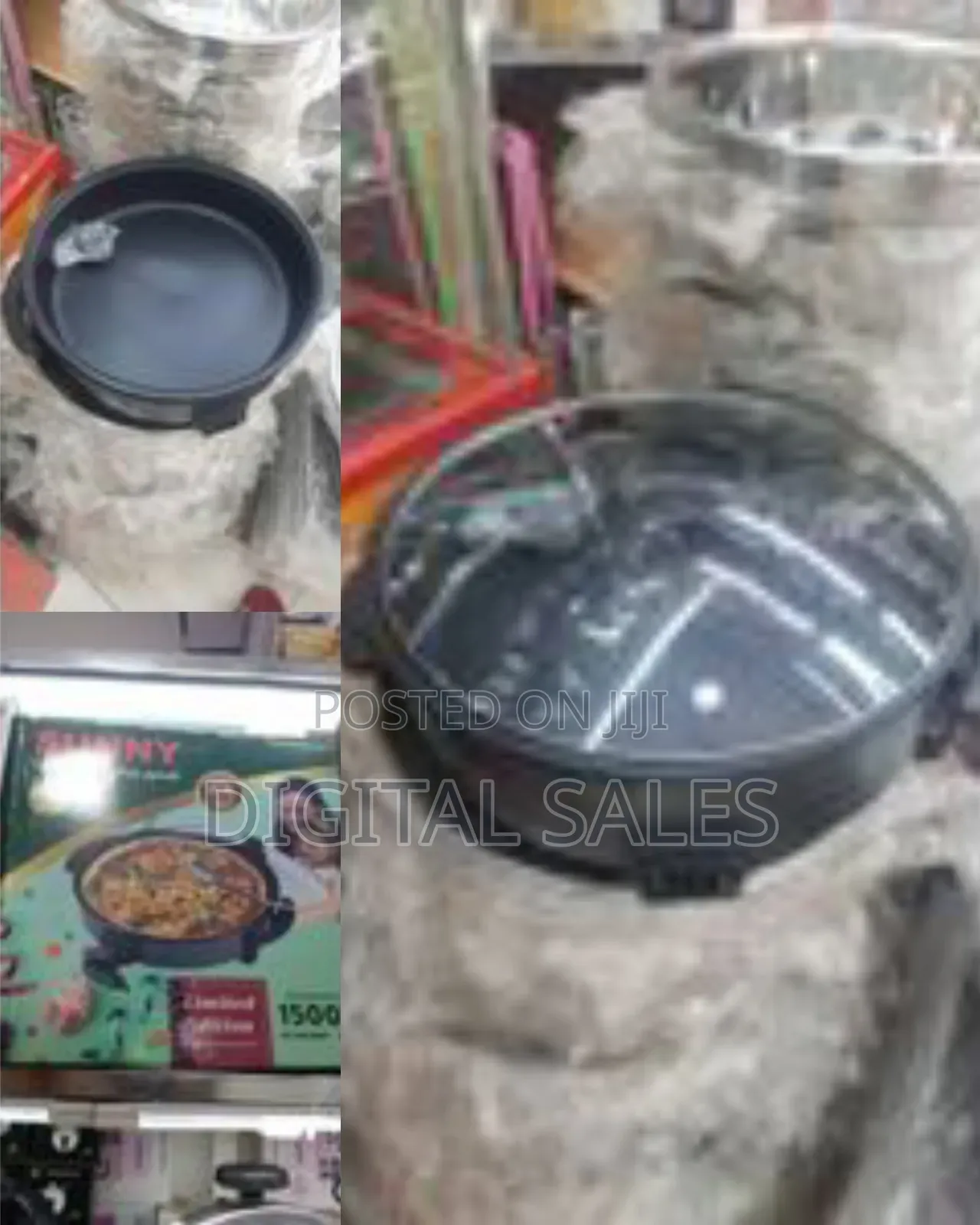 Sunny Electric Skillet / Pizza Pan With Lid
