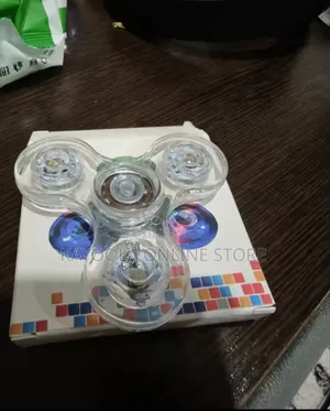 Crystal Luminous Led Light Fidget Spinner Hand Top Glow Stress Relief