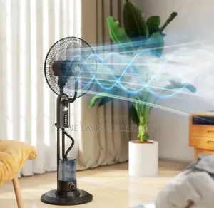 Pedestal Fan With Water Mist Spray.