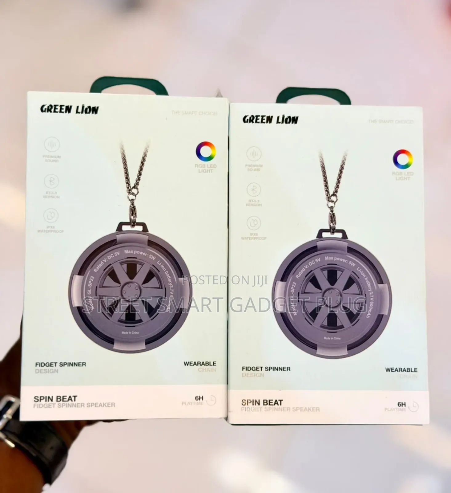 Green Lion Spin Beat Necklace Bluetooth Speaker