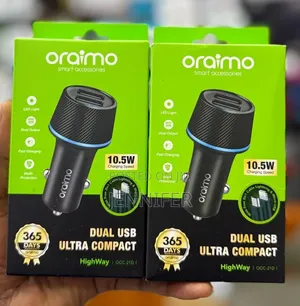 Oraimo Dual Usb Ultra Compact Car Charger