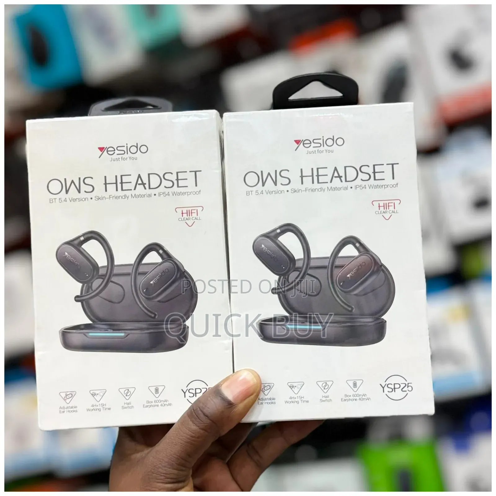 Yesido Ysp25 5.4 Bluetooth Version Adjustable Ear Hooks