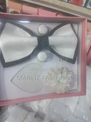 White and Black Bowtie