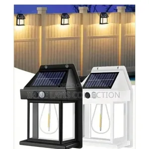Outdoor Solar Wall Light With a Motion Sensor.