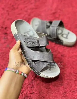 Men’S Rubber Classic Genuine Leather Sandals Available in All 2 Colors