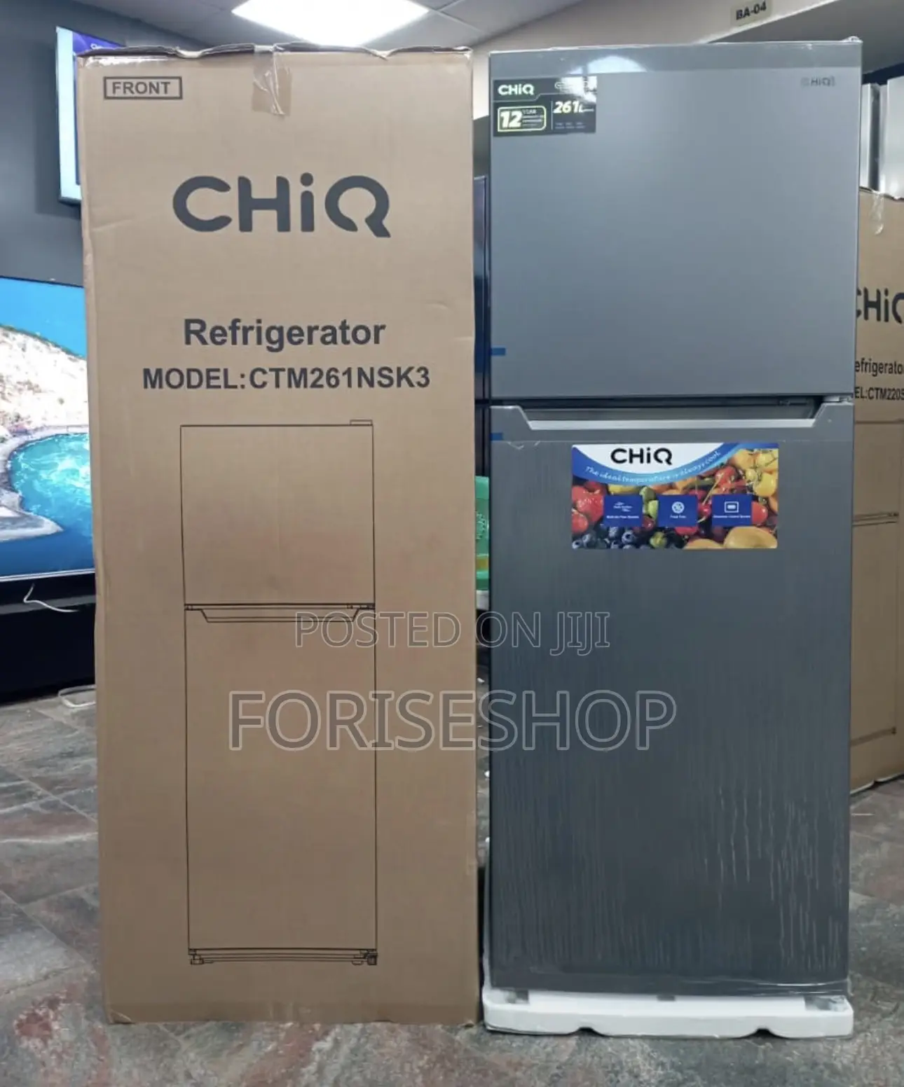 Chiq 260 Litres Nofrost Double Door Fridge
