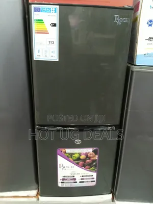 Roch 145 Liters Defrost Double Door Bottom Freezer Fridge ? Inox