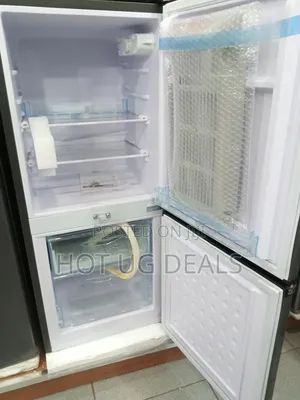 Roch 145 Liters Defrost Double Door Bottom Freezer Fridge ? Inox