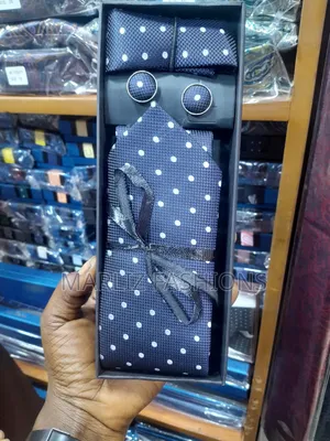 Polkadot Navy Blue Tie