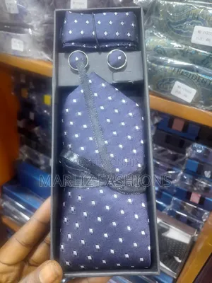 Polkadot Navy Blue Tie