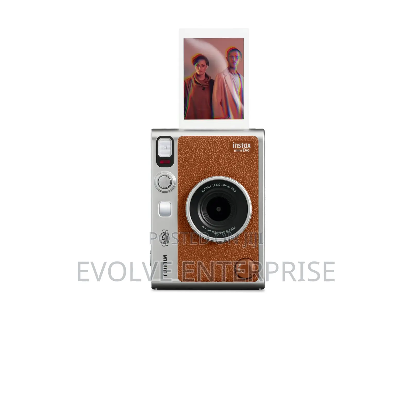 Fujifilm Instax Mini Evo Instant Camera - Brown