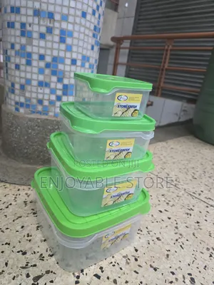 Plastic Storage Containers Storage Containers 4pcs [Fridge Kitchen]