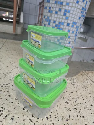 Plastic Storage Containers Storage Containers 4pcs [Fridge Kitchen]
