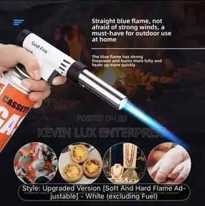 Gas Lighter Blue Flame With Can