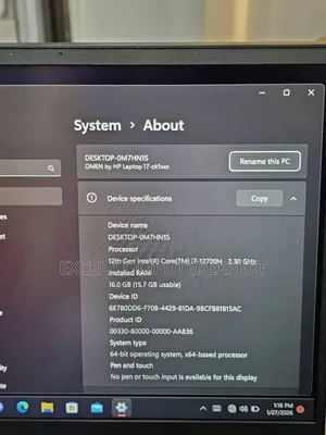 New Laptop HP Omen Pro 16GB Intel Core i7 SSD 1T