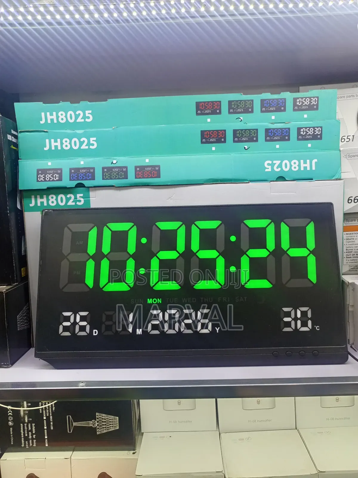 Digital Calendar Wall Clock