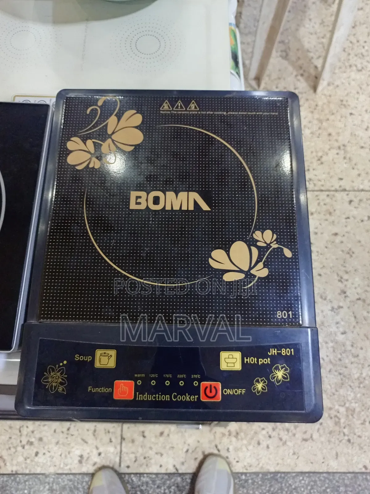Boma Bm-801 Single-Burner Electric Induction Cooker.