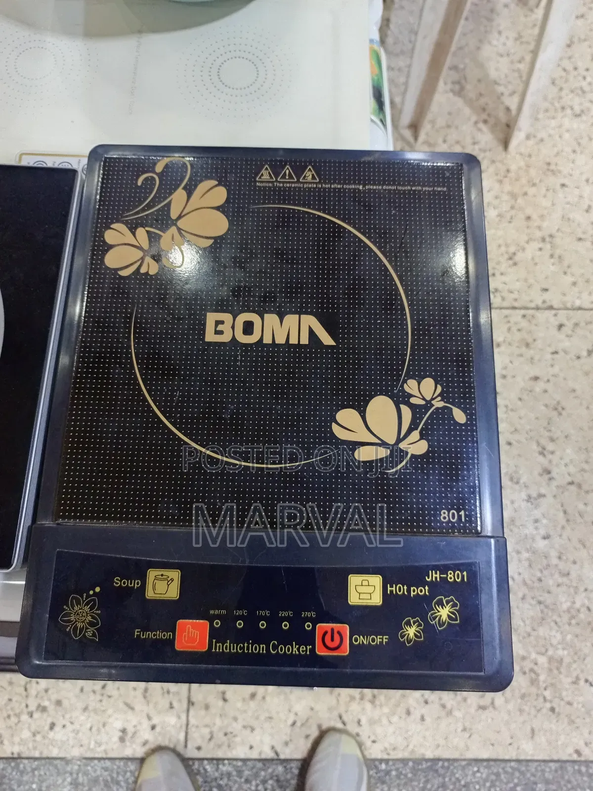 Boma Bm-801 Single-Burner Electric Induction Cooker.