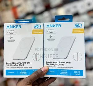 Anker Nano Power Bank, Ultra-Slim 5,000mah Magnetic Wireless Charging
