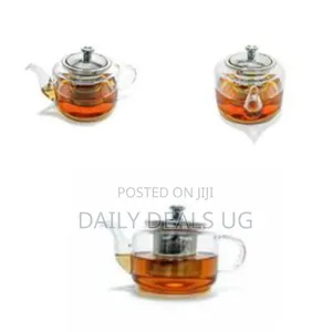 Elegant Glass Teapot With Stainless Steel Infuser - Clear