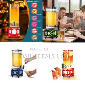 Illuminated Countertop Beverage Dispenser Tower With Tap, 3l