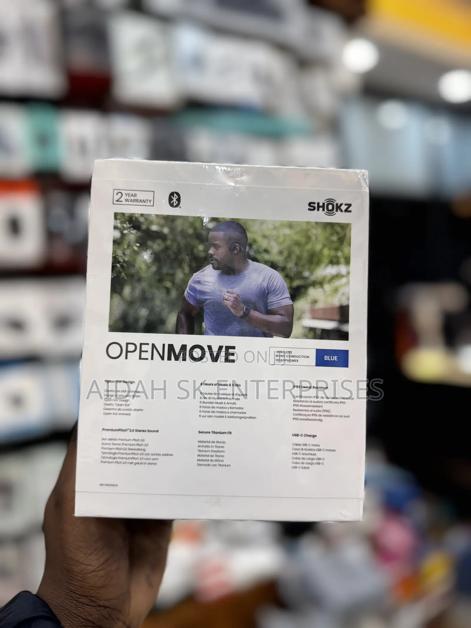 Shokz Openmove Wireless Bone Conduction Headphones.