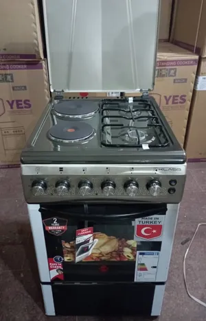 Klass Gas Cooker 2 Gas Burners 2 Electric Plates