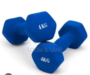 4 Kg Pair Vinyl-Coated Dumbbells
