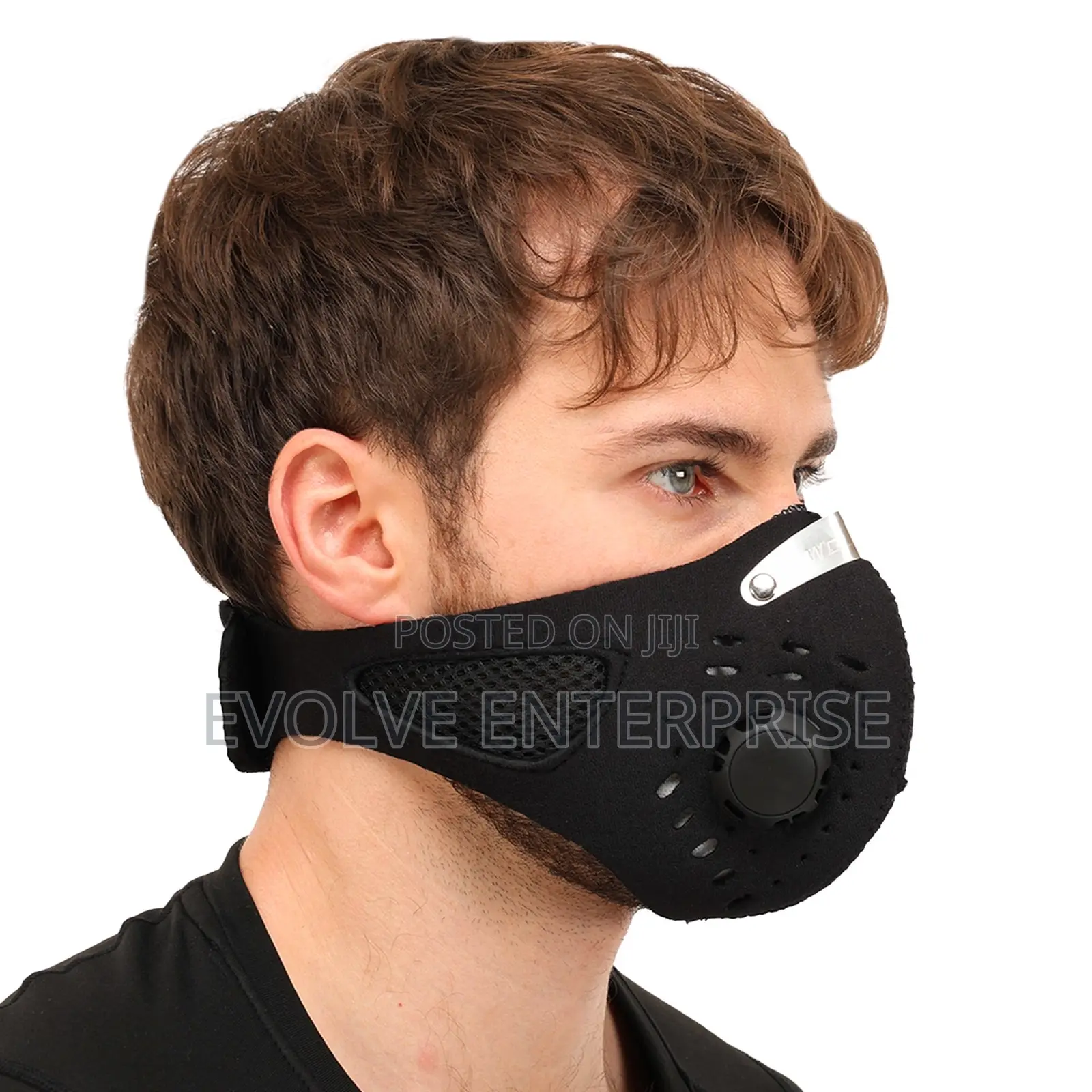 Half-Face Windproof Face Mask - Black